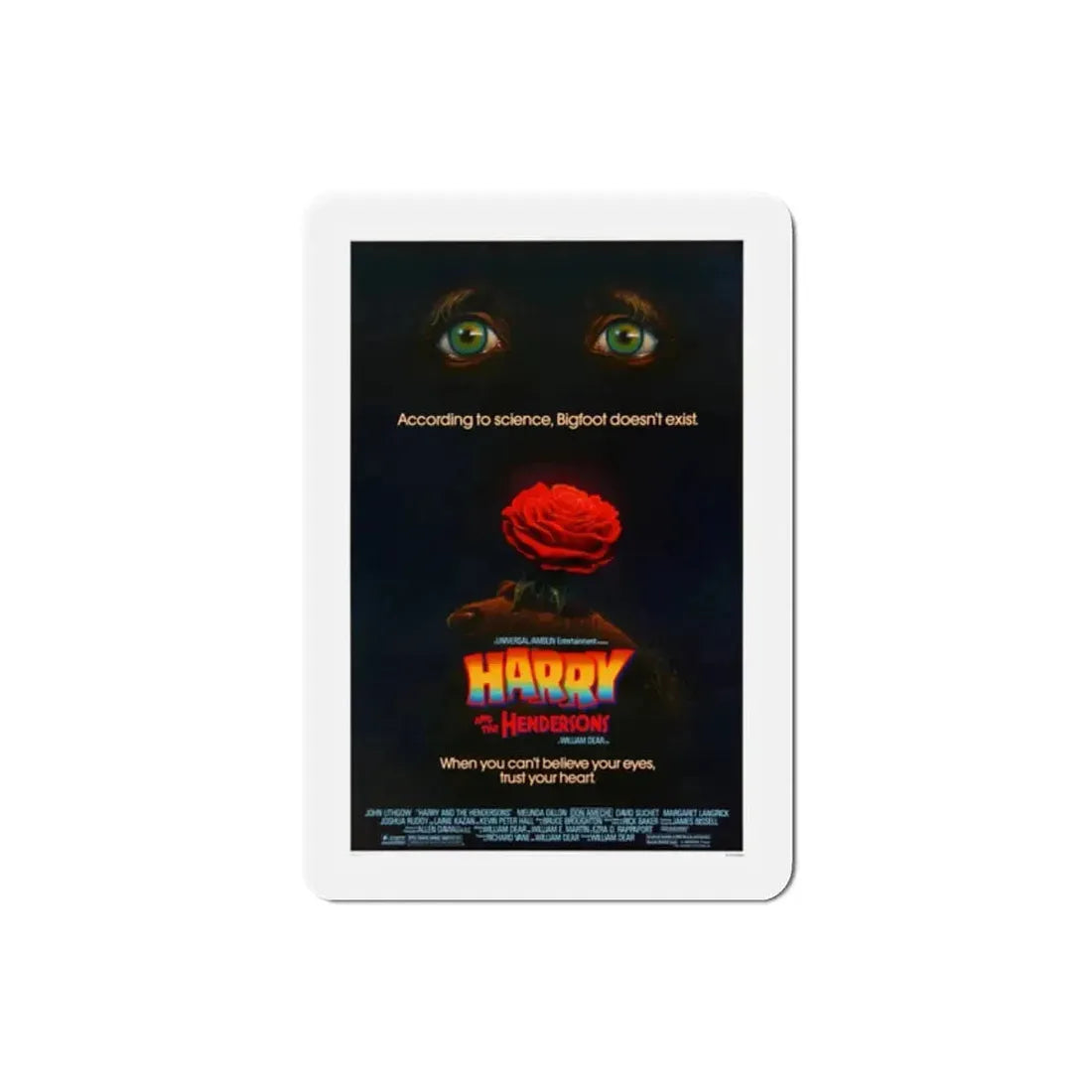 Harry and the Hendersons 1987 Movie Poster Refrigerator Magnet - The Sticker Space