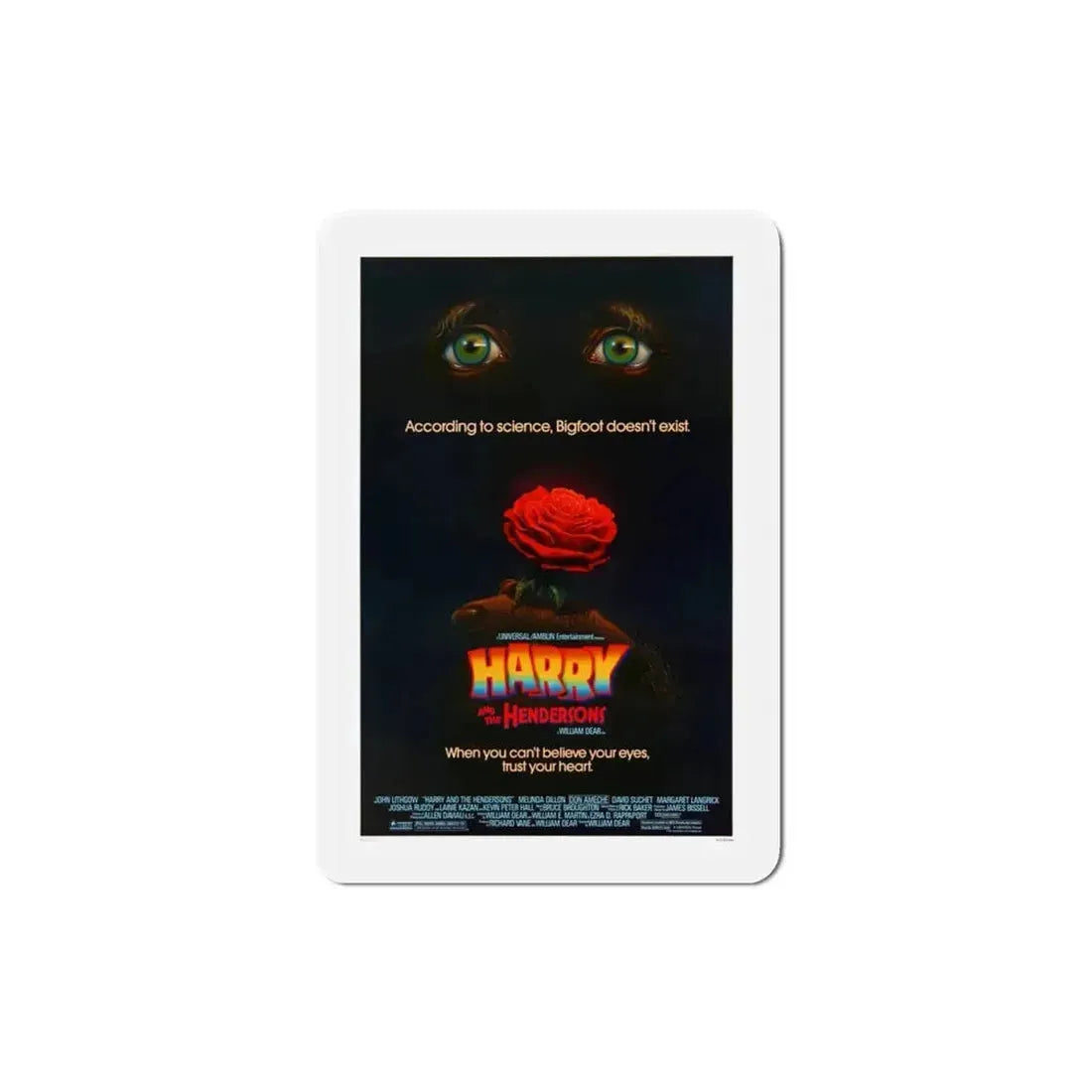 Harry and the Hendersons 1987 Movie Poster Refrigerator Magnet - The Sticker Space