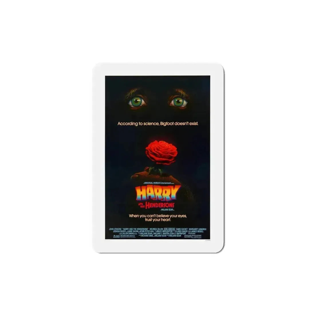 Harry and the Hendersons 1987 Movie Poster Refrigerator Magnet - The Sticker Space