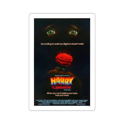 Harry and the Hendersons 1987 Movie Poster STICKER Vinyl Die-Cut Decal 4 Inch - The Sticker Space