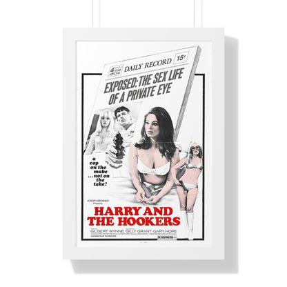 HARRY AND THE HOOKERS 1970 - Framed Movie Poster-16″ x 24″-The Sticker Space