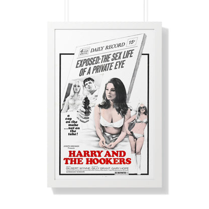 HARRY AND THE HOOKERS 1970 - Framed Movie Poster-20" x 30"-The Sticker Space