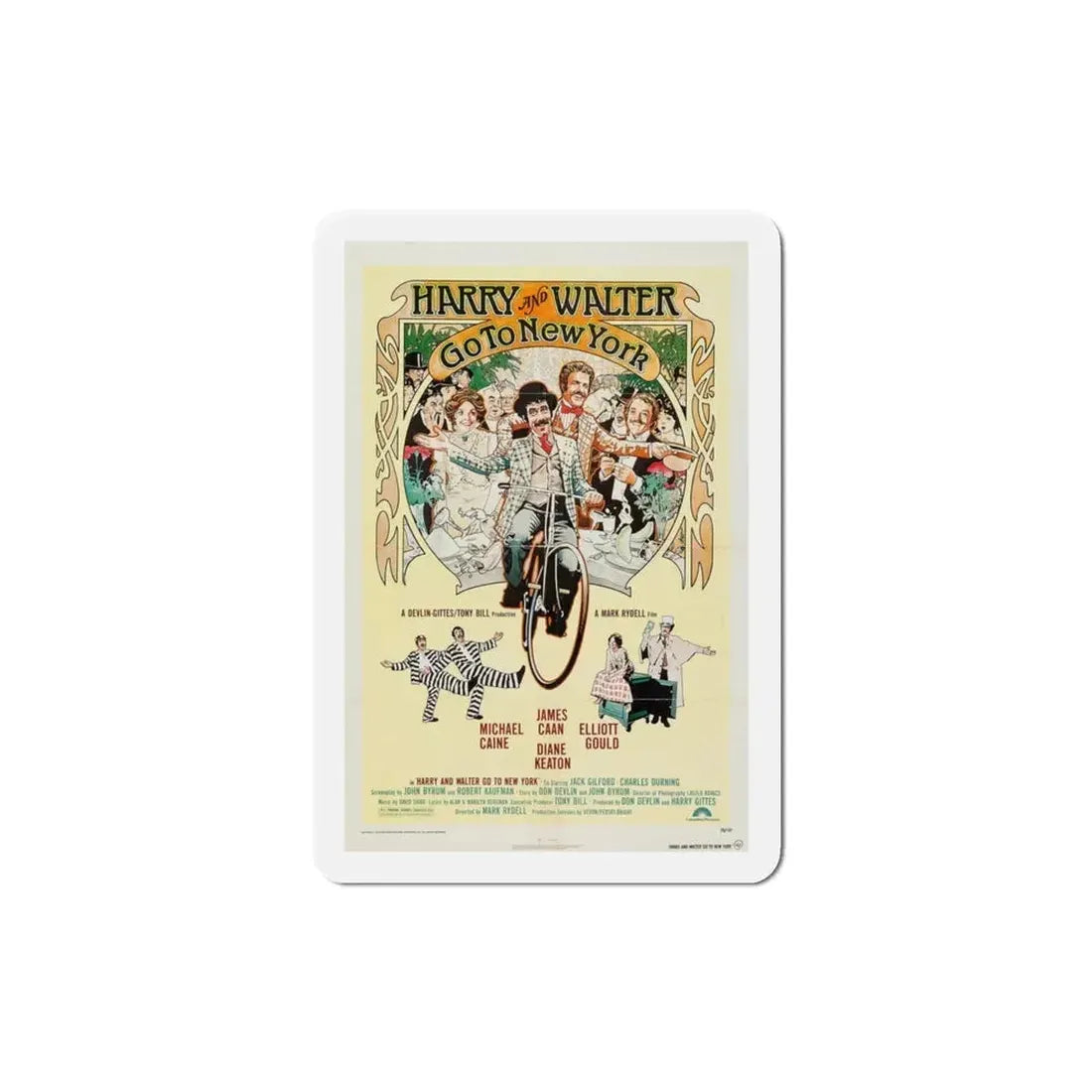 Harry and Walter Go to New York 1976 Movie Poster Refrigerator Magnet - The Sticker Space