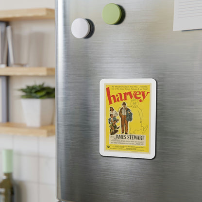 Harvey 1950 Movie Poster Die-Cut Magnet-The Sticker Space