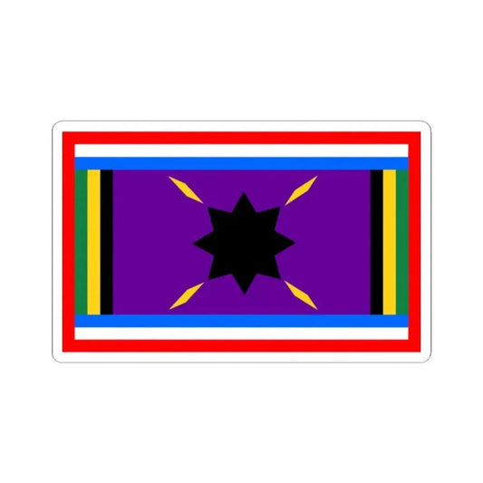 Harvey African American Flag (United States) STICKER Vinyl Kiss-Cut Decal 2 Inch White - The Sticker Space