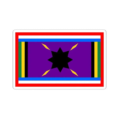 Harvey African American Flag (United States) STICKER Vinyl Kiss-Cut Decal 3 Inch White - The Sticker Space
