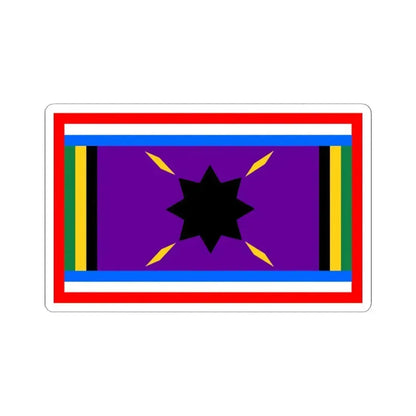 Harvey African American Flag (United States) STICKER Vinyl Kiss-Cut Decal 4 Inch White - The Sticker Space