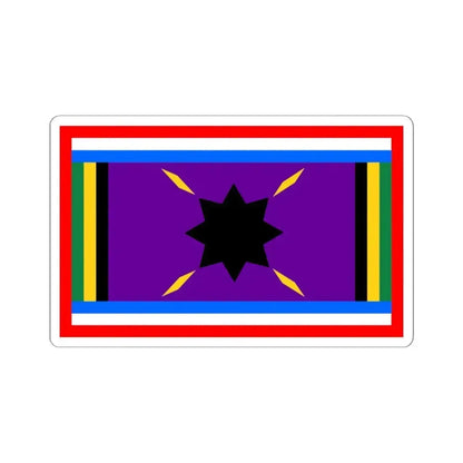 Harvey African American Flag (United States) STICKER Vinyl Kiss-Cut Decal 6 Inch White - The Sticker Space