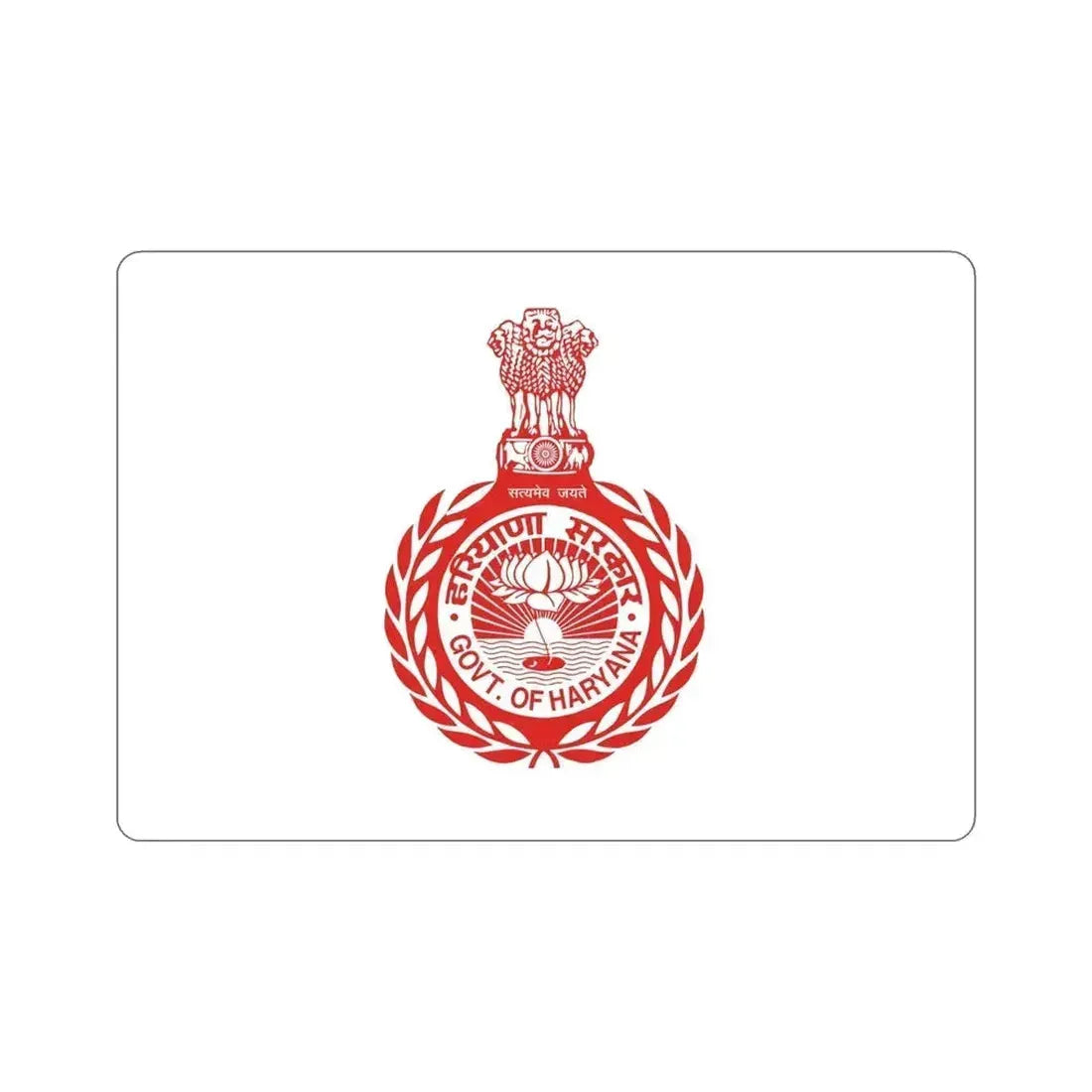 Haryana Flag (India) STICKER Vinyl Die-Cut Decal 5 Inch - The Sticker Space