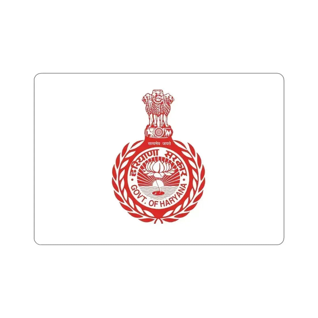 Haryana Flag (India) STICKER Vinyl Die-Cut Decal 6 Inch - The Sticker Space