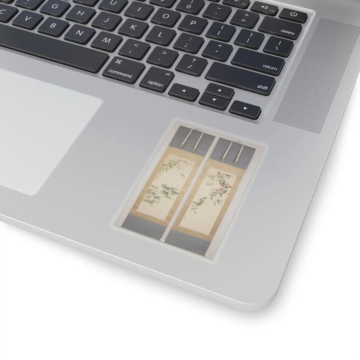 Hasegawa Gyokuhō - Roses and Field Sparrow () - 19th century v1 - STICKER Vinyl Kiss-Cut Decal