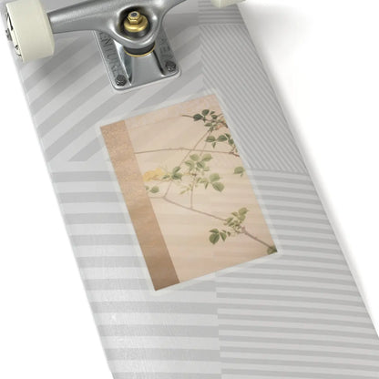 Hasegawa Gyokuhō - Roses and Field Sparrow () - 19th century v7 - STICKER Vinyl Kiss-Cut Decal