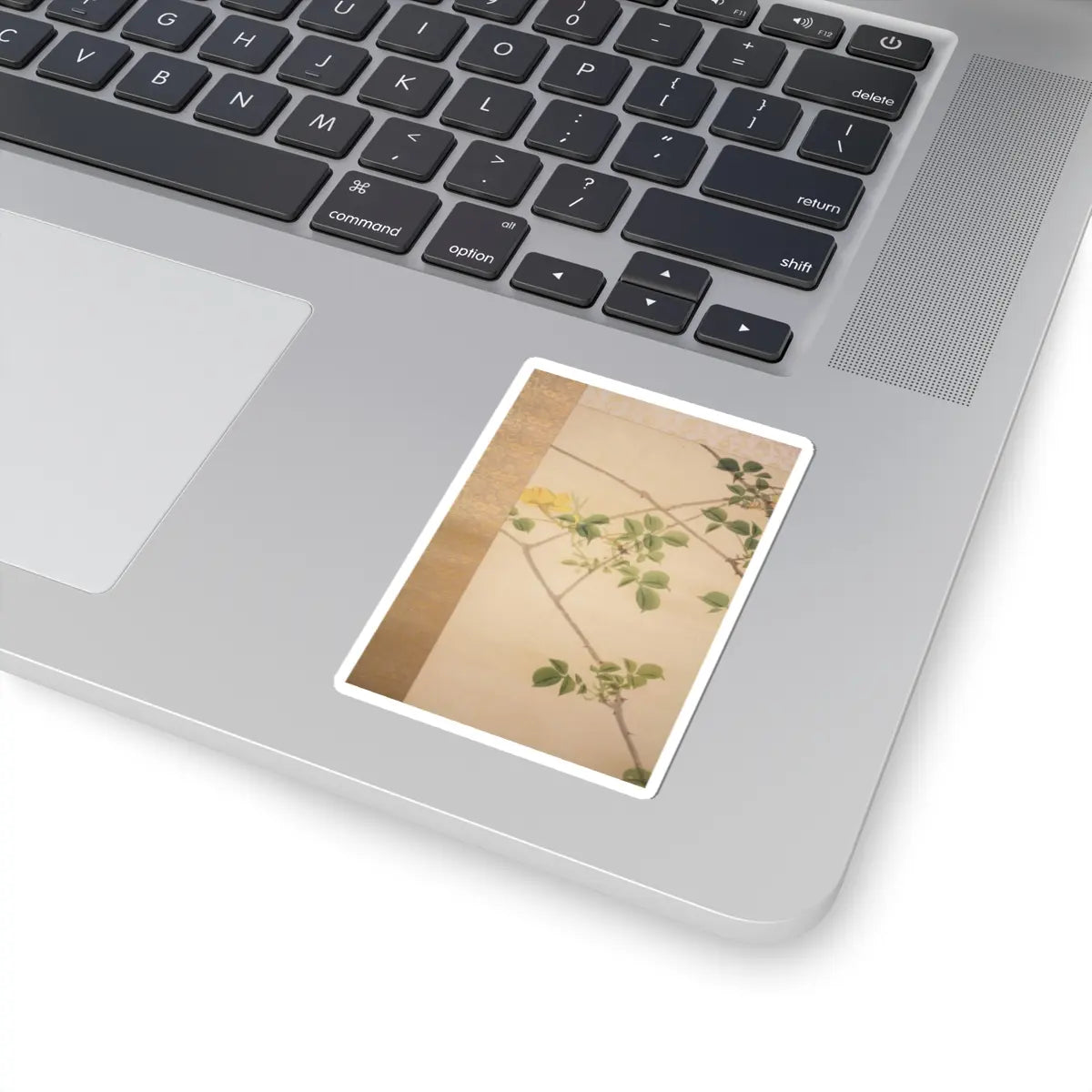Hasegawa Gyokuhō - Roses and Field Sparrow () - 19th century v7 - STICKER Vinyl Kiss-Cut Decal