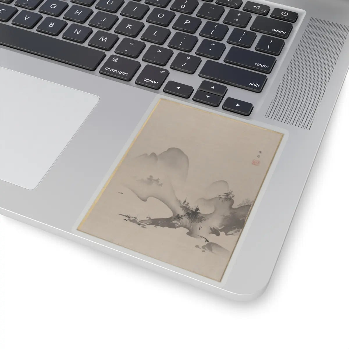 Hashimoto Gahō - Lake and Mountains - ca. 1885–89 - STICKER Vinyl Kiss-Cut Decal