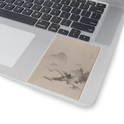 Hashimoto Gahō - Lake and Mountains - ca. 1885–89 - STICKER Vinyl Kiss-Cut Decal