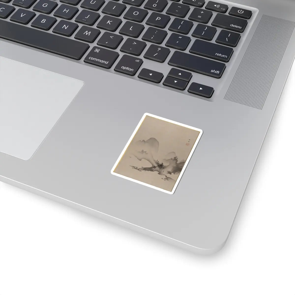 Hashimoto Gahō - Lake and Mountains - ca. 1885–89 - STICKER Vinyl Kiss-Cut Decal