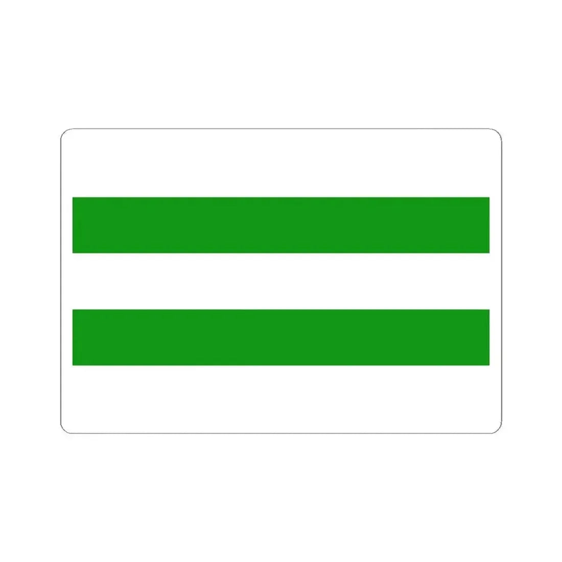 Hasselt B vlag (Belgium) STICKER Vinyl Kiss-Cut Decal 3 Inch White - The Sticker Space