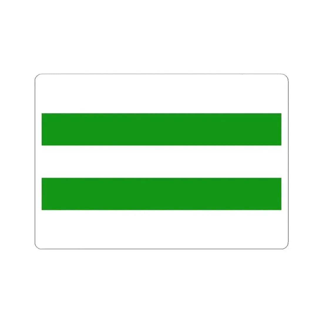 Hasselt B vlag (Belgium) STICKER Vinyl Kiss-Cut Decal 4 Inch White - The Sticker Space