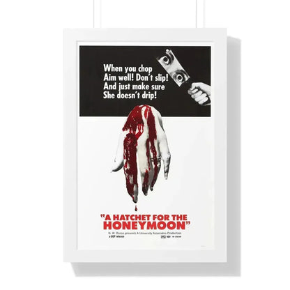 HATCHET FOR THE HONEYMOON 1970 - Framed Movie Poster 16″ x 24″ White - The Sticker Space