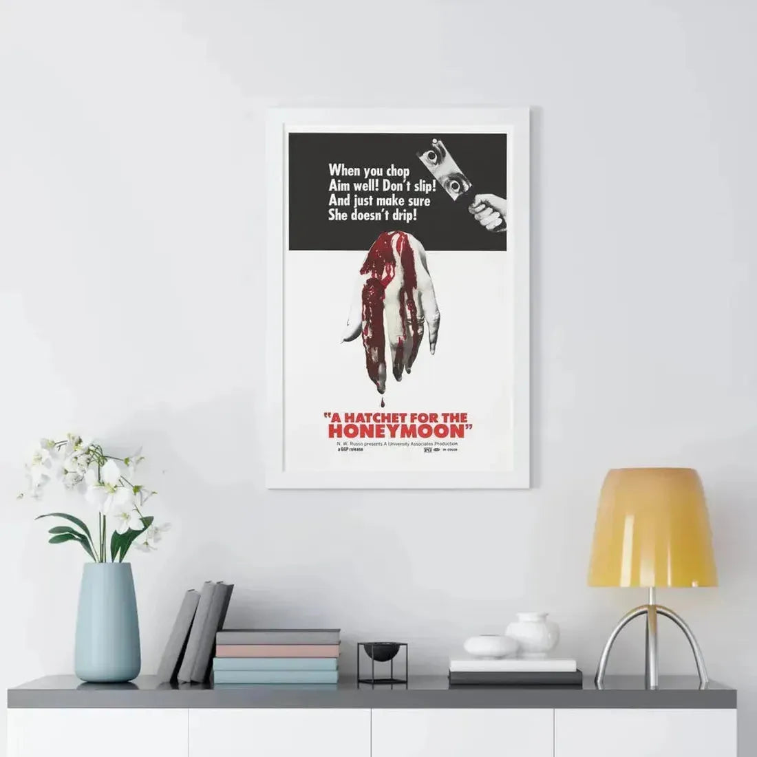 HATCHET FOR THE HONEYMOON 1970 - Framed Movie Poster - The Sticker Space