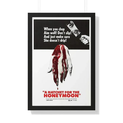 HATCHET FOR THE HONEYMOON 1970 - Framed Movie Poster - The Sticker Space