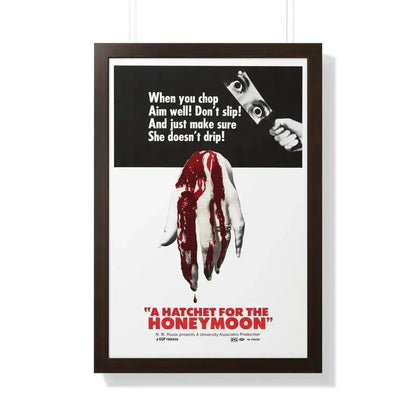HATCHET FOR THE HONEYMOON 1970 - Framed Movie Poster - The Sticker Space