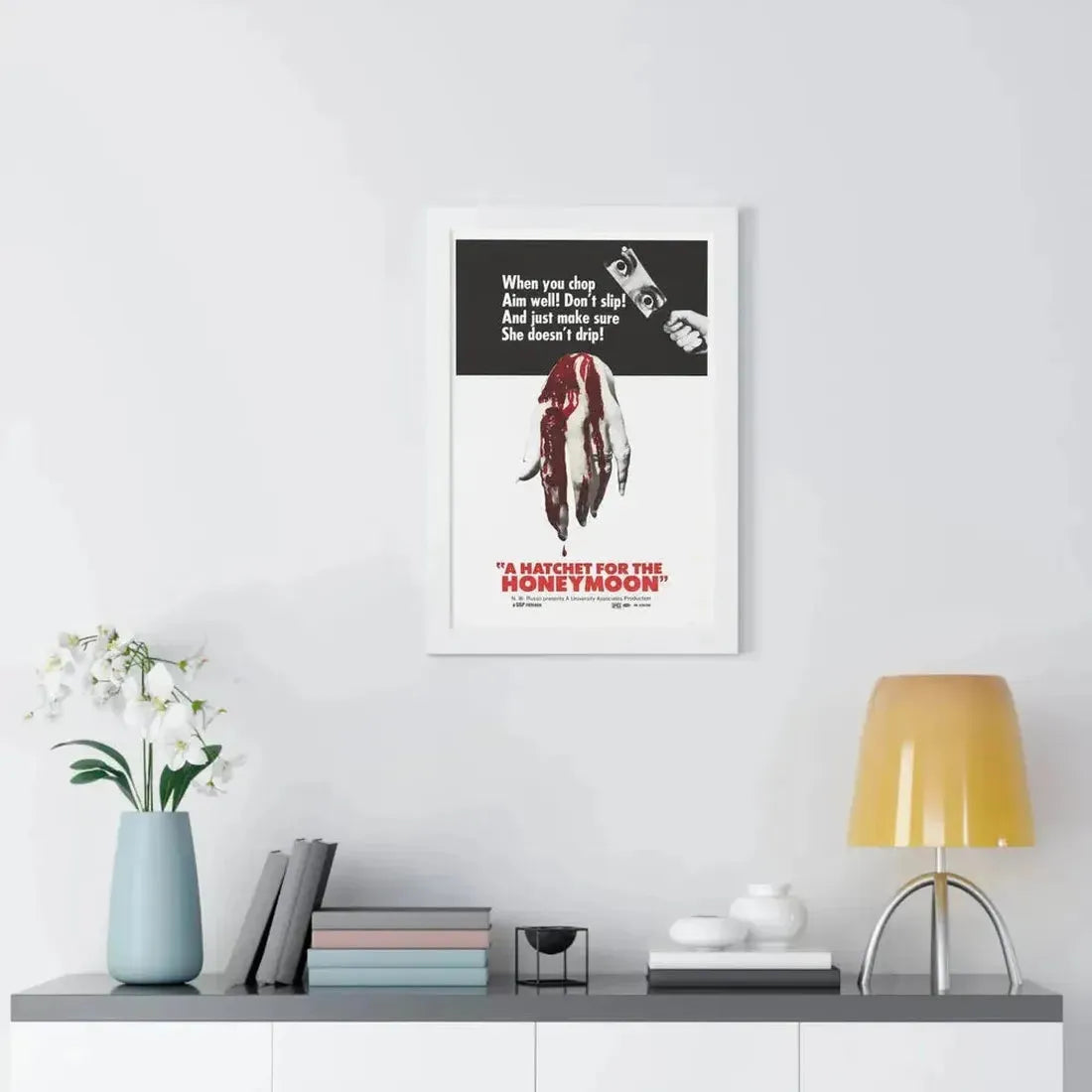 HATCHET FOR THE HONEYMOON 1970 - Framed Movie Poster - The Sticker Space