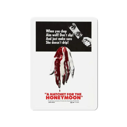HATCHET FOR THE HONEYMOON 1970 Movie Poster - Refrigerator Magnet 2 Inch - The Sticker Space