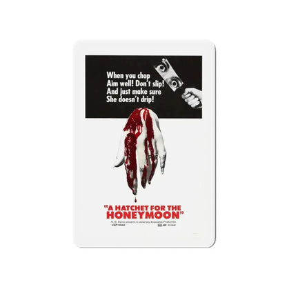 HATCHET FOR THE HONEYMOON 1970 Movie Poster - Refrigerator Magnet 4 Inch - The Sticker Space
