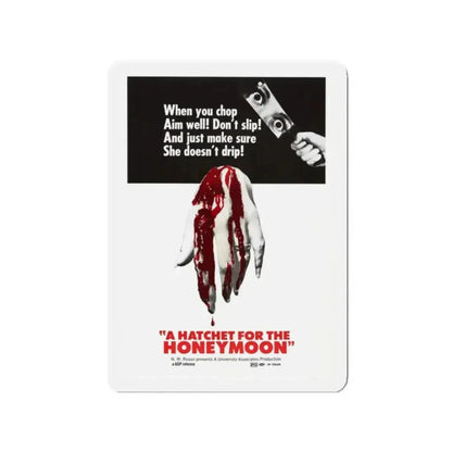 HATCHET FOR THE HONEYMOON 1970 Movie Poster - Refrigerator Magnet - The Sticker Space