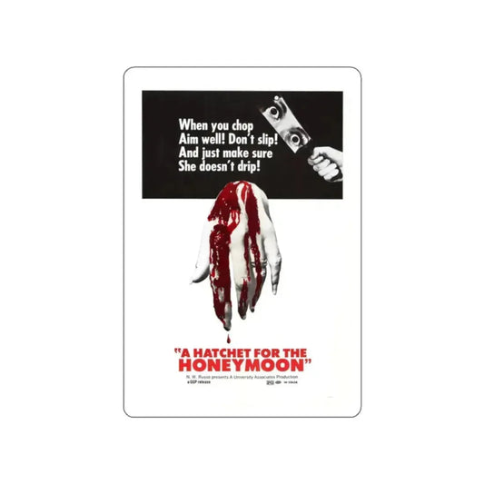 HATCHET FOR THE HONEYMOON 1970 Movie Poster STICKER Vinyl Die-Cut Decal 2 Inch - The Sticker Space