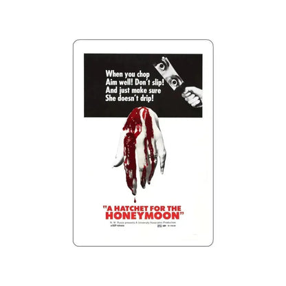 HATCHET FOR THE HONEYMOON 1970 Movie Poster STICKER Vinyl Die-Cut Decal 4 Inch - The Sticker Space