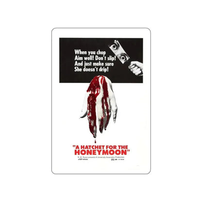 HATCHET FOR THE HONEYMOON 1970 Movie Poster STICKER Vinyl Die-Cut Decal 4 Inch - The Sticker Space