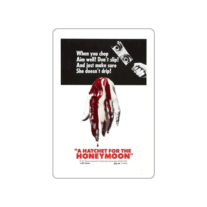 HATCHET FOR THE HONEYMOON 1970 Movie Poster STICKER Vinyl Die-Cut Decal - The Sticker Space
