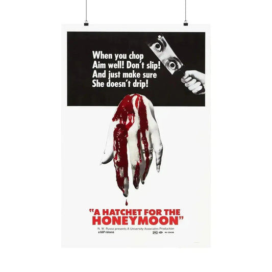 HATCHET FOR THE HONEYMOON 1970 - Paper Movie Poster 24″ x 36″ Matte - The Sticker Space