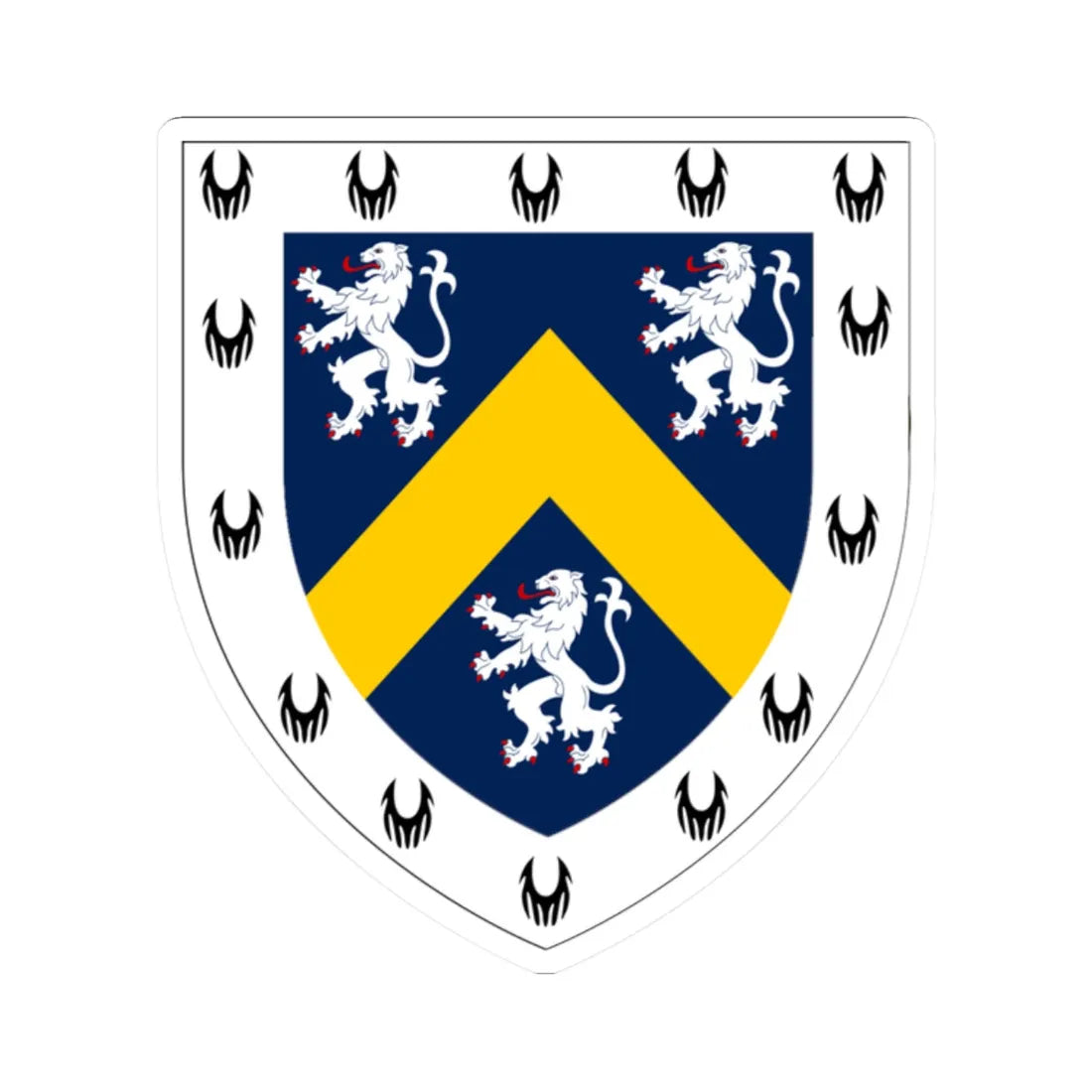 Hatfield College Durham arms (England) (Coat of Arms) STICKER Vinyl Kiss-Cut Decal 2 Inch White - The Sticker Space