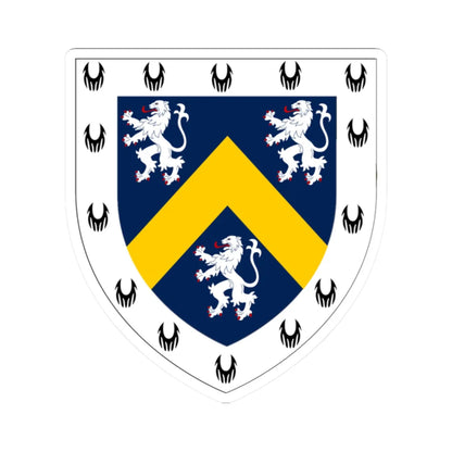 Hatfield College Durham arms (England) (Coat of Arms) STICKER Vinyl Kiss-Cut Decal 2 Inch White - The Sticker Space
