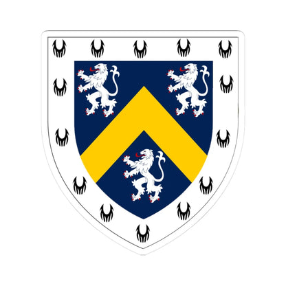 Hatfield College Durham arms (England) (Coat of Arms) STICKER Vinyl Kiss-Cut Decal 3 Inch White - The Sticker Space
