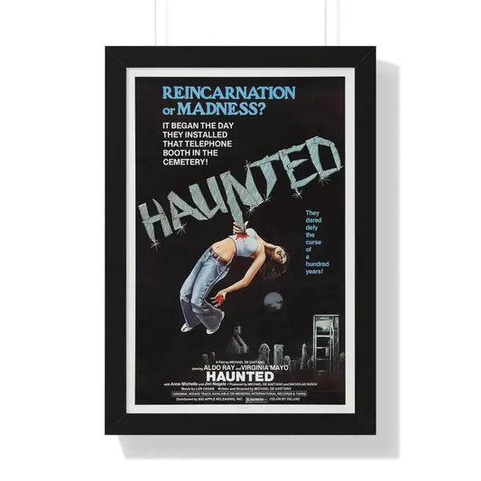 HAUNTED 1977 - Framed Movie Poster 16″ x 24″ Black - The Sticker Space