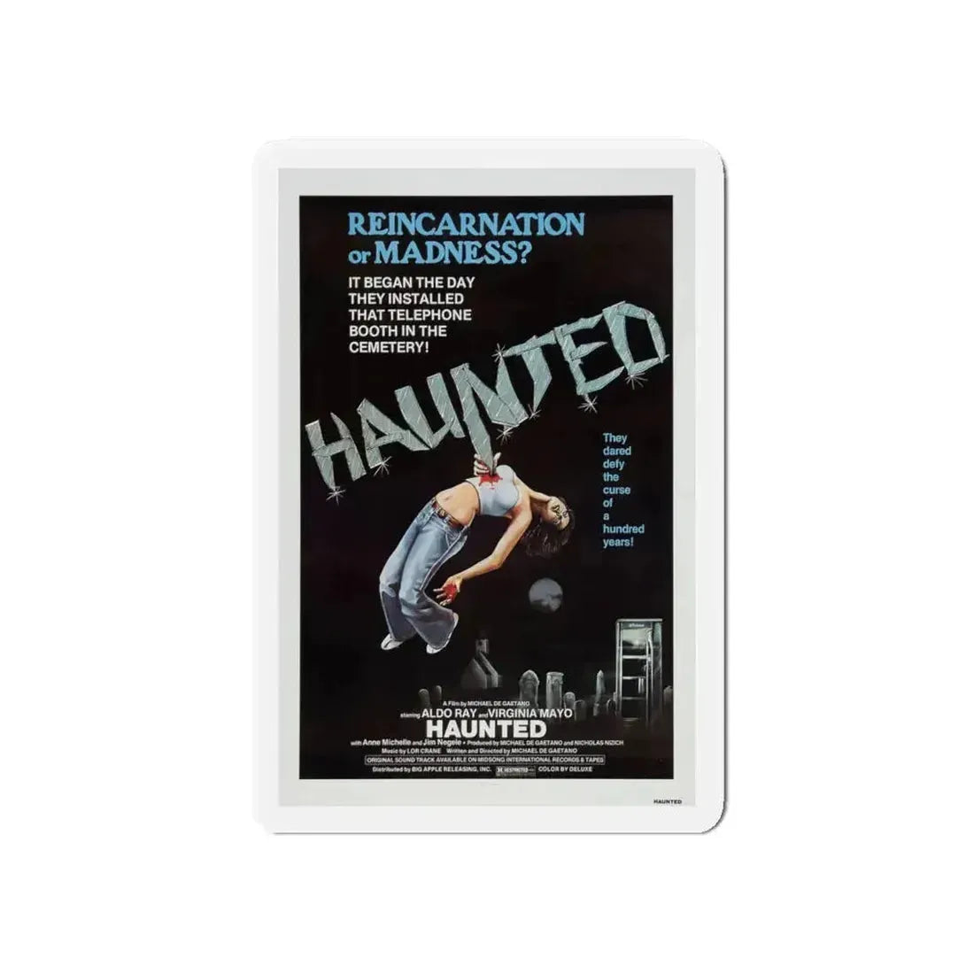 HAUNTED 1977 Movie Poster - Refrigerator Magnet - The Sticker Space