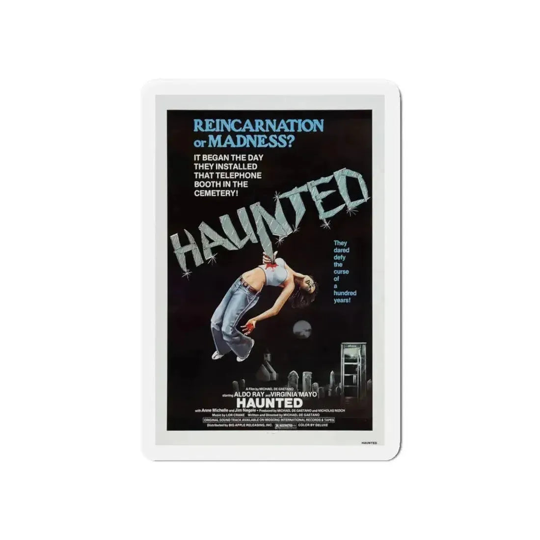 HAUNTED 1977 Movie Poster - Refrigerator Magnet - The Sticker Space