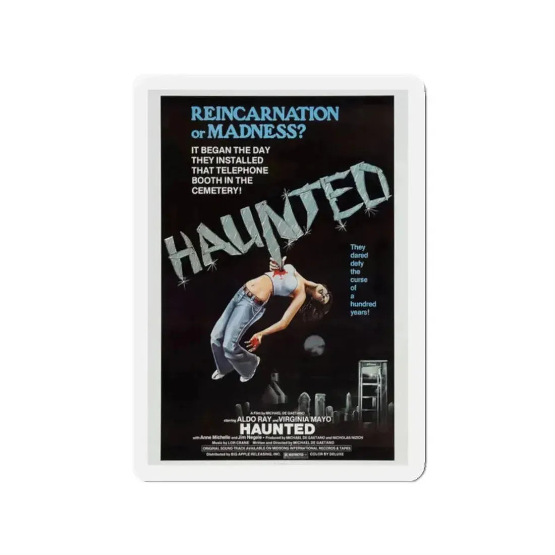 HAUNTED 1977 Movie Poster - Refrigerator Magnet - The Sticker Space