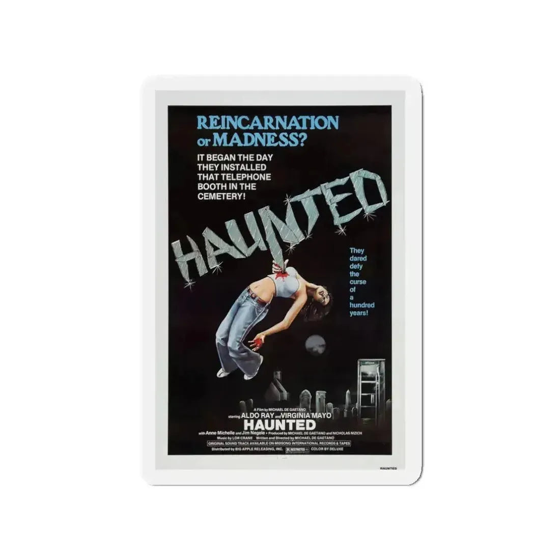 HAUNTED 1977 Movie Poster - Refrigerator Magnet - The Sticker Space