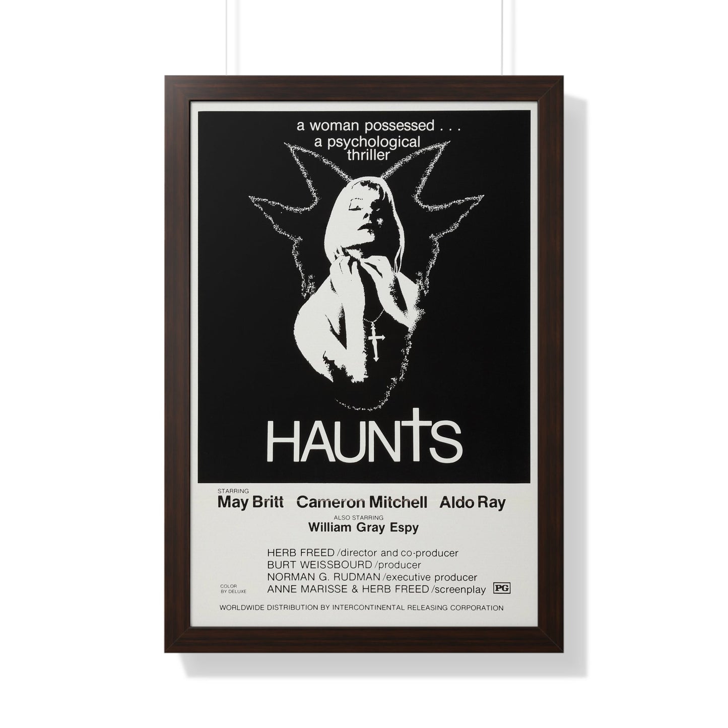 HAUNTS 1977 - Framed Movie Poster-20" x 30"-The Sticker Space