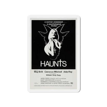 HAUNTS 1977 Movie Poster - Die-Cut Magnet-4" x 4"-The Sticker Space