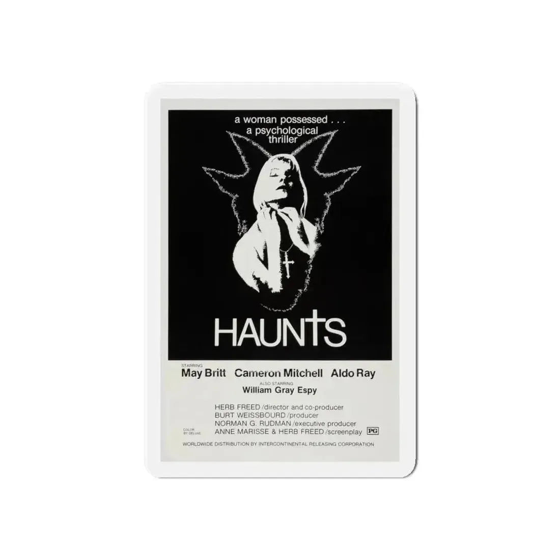 HAUNTS 1977 Movie Poster - Refrigerator Magnet - The Sticker Space