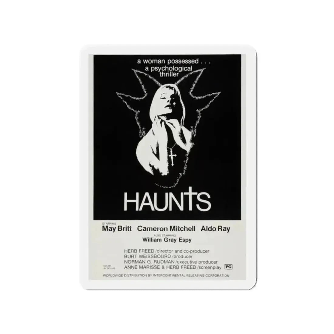HAUNTS 1977 Movie Poster - Refrigerator Magnet - The Sticker Space