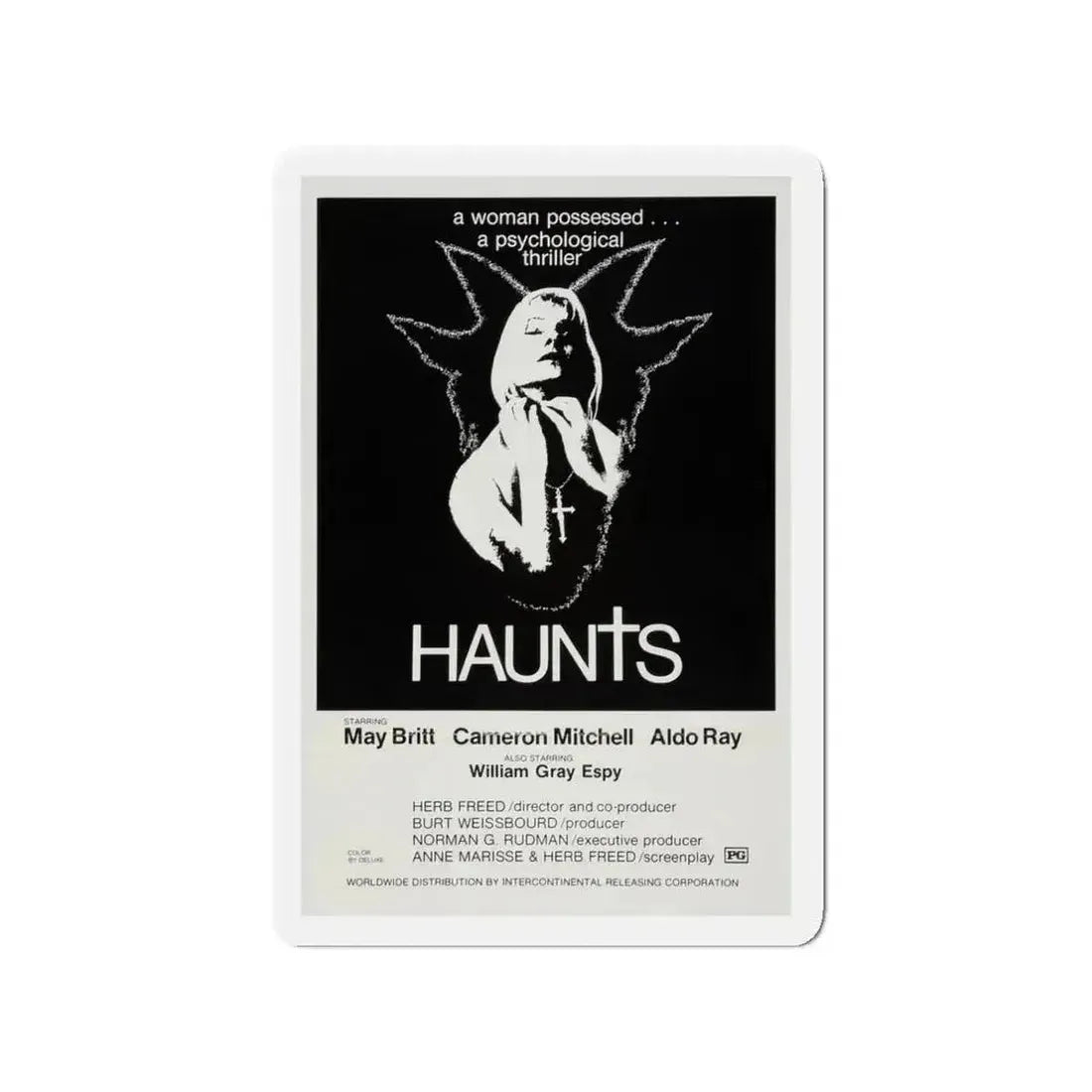 HAUNTS 1977 Movie Poster - Refrigerator Magnet - The Sticker Space
