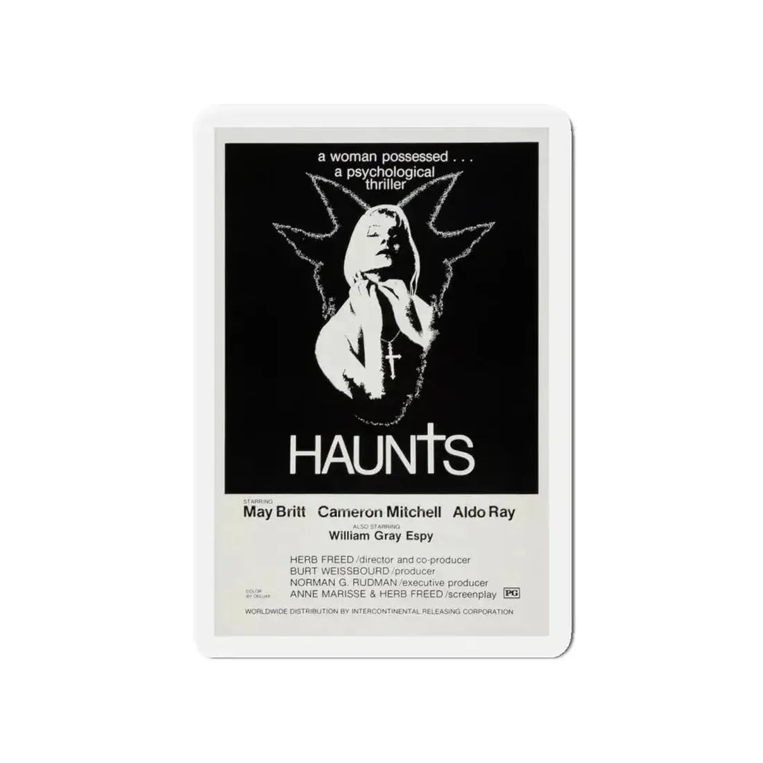 HAUNTS 1977 Movie Poster - Refrigerator Magnet - The Sticker Space