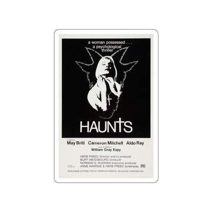 HAUNTS 1977 Movie Poster STICKER Vinyl Die-Cut Decal-2 Inch-The Sticker Space